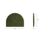 Almelo Twin Velvet Headboard - Hale Serrano Green