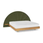 Almelo King Velvet Headboard - Hale Serrano Green