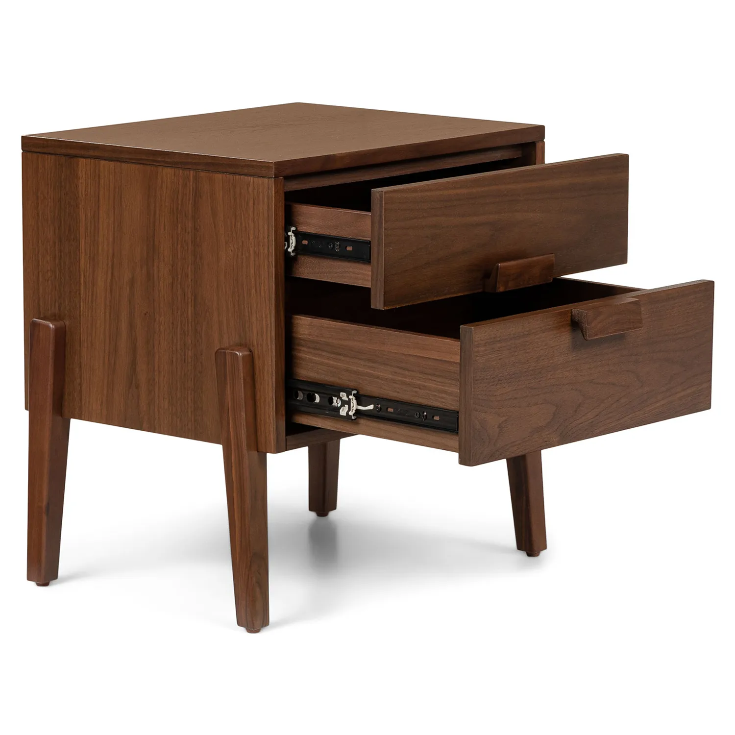 Vireo 2-Drawer Nightstand - Walnut - Image 6