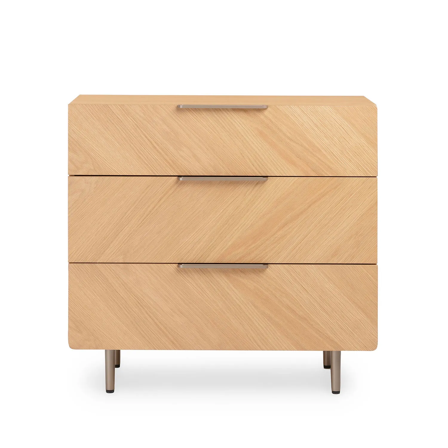 Nera 3-Drawer Chest - Oak - Image 6