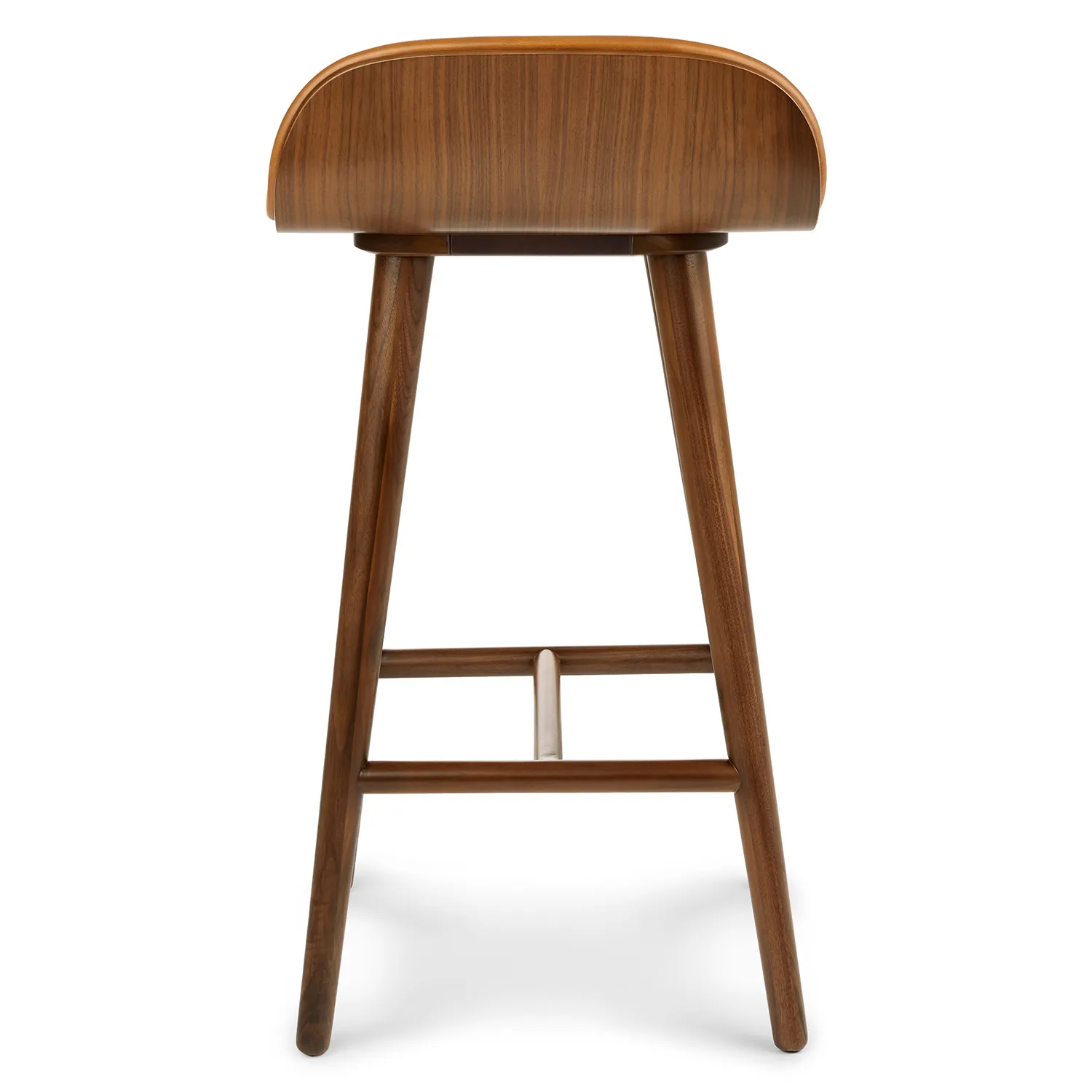 Sede Leather Counter Stool - Walnut and Toscana Tan - Image 6