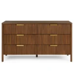 Liv 6-Drawer Double Dresser - Walnut