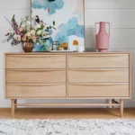 Lenia 6-Drawer Double Dresser - White Oak