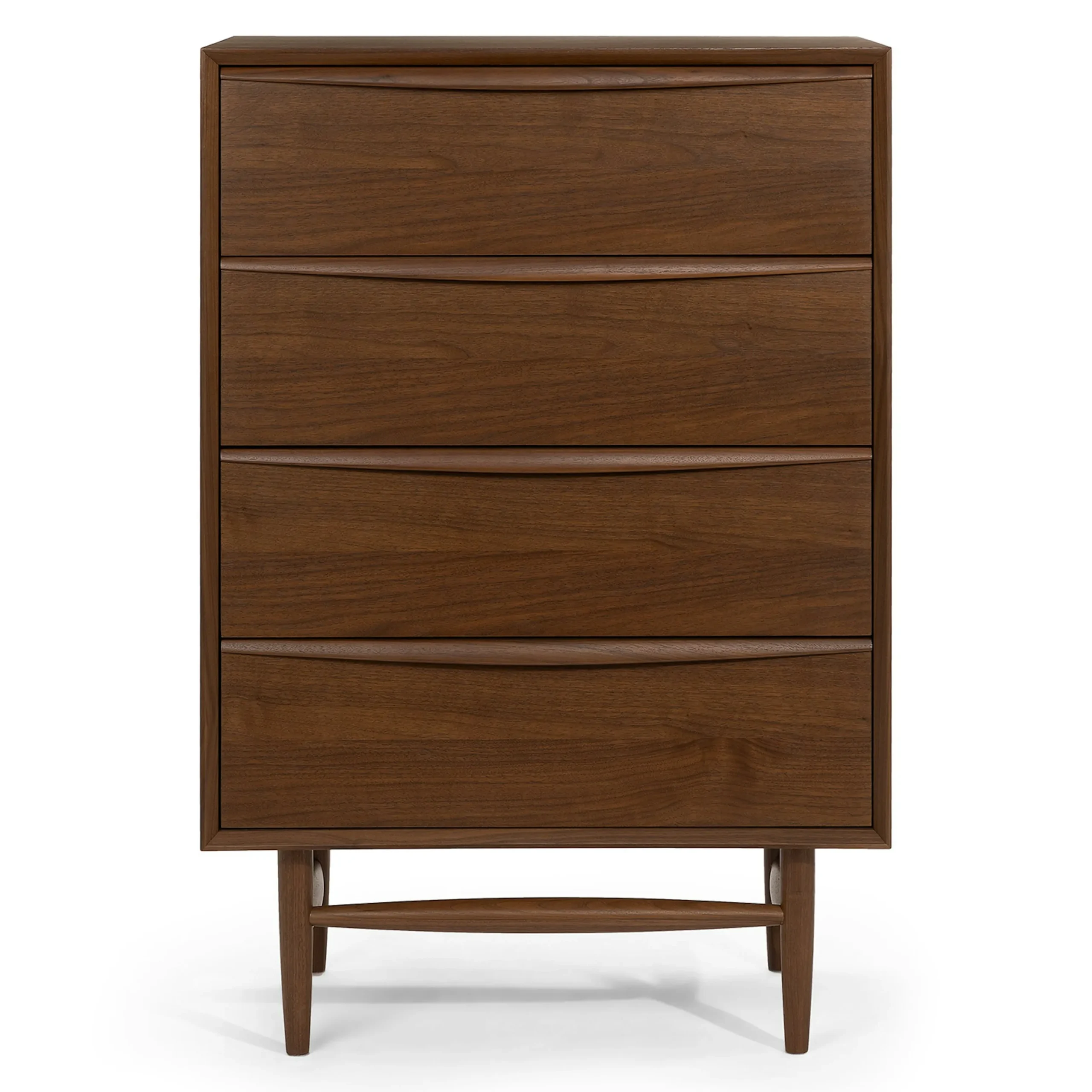 Lenia 4-Drawer Chest - Walnut - Image 6