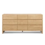 Leif 9-Drawer Triple Dresser - White Oak