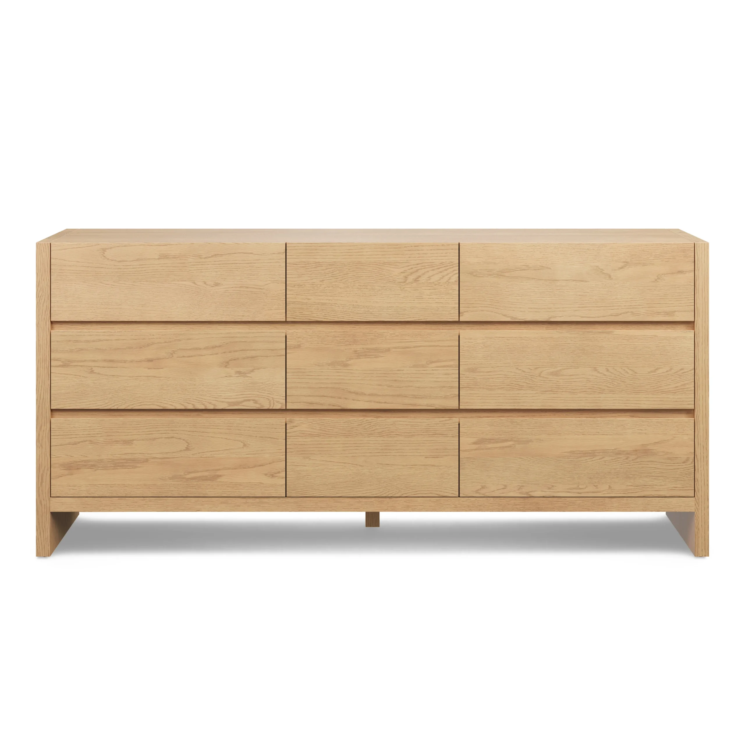 Leif 9-Drawer Triple Dresser - White Oak - Image 6