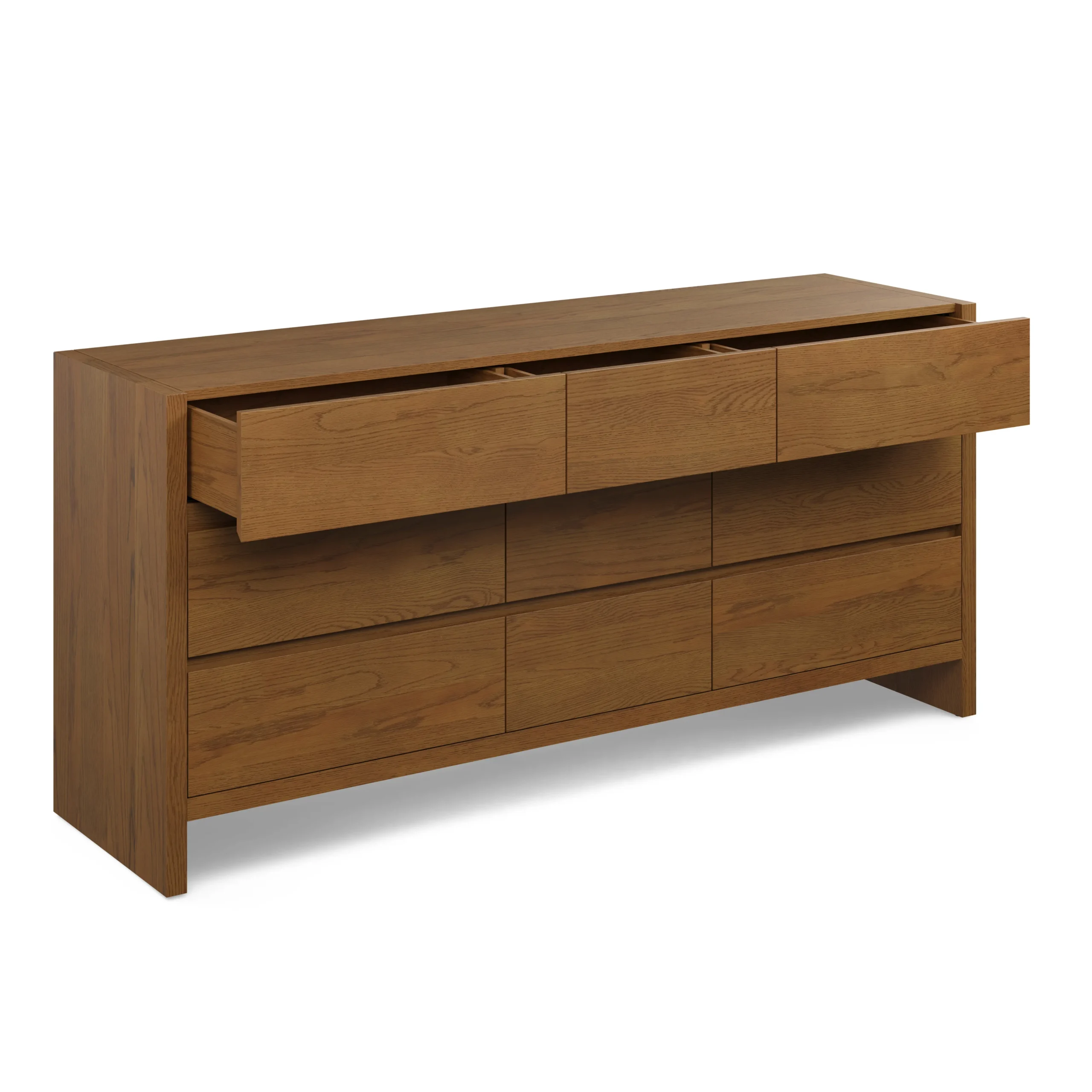 Leif 9-Drawer Triple Dresser - Smoked Oak - Image 6