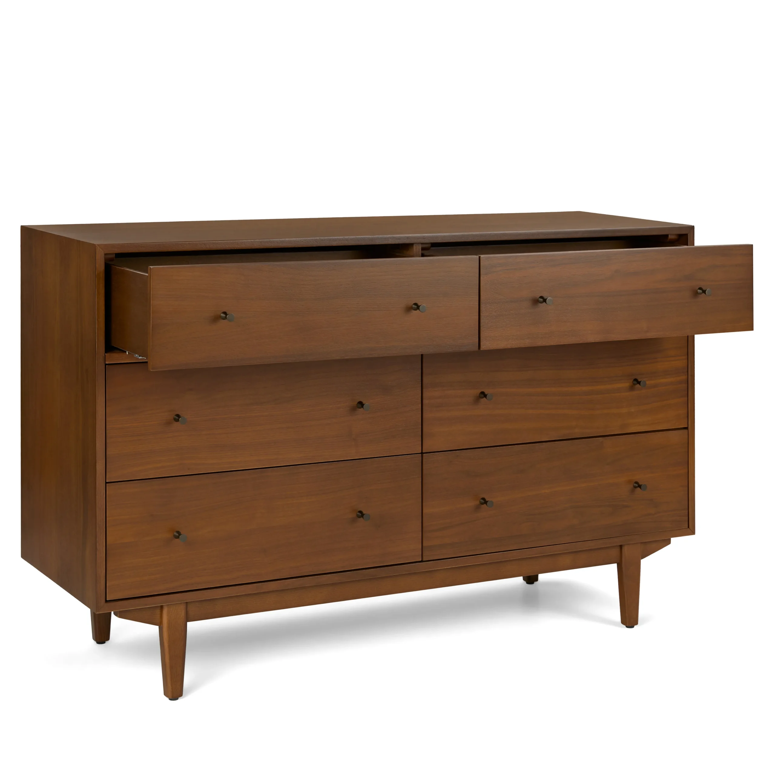 Cooper 6-Drawer Double Dresser - Walnut - Image 6
