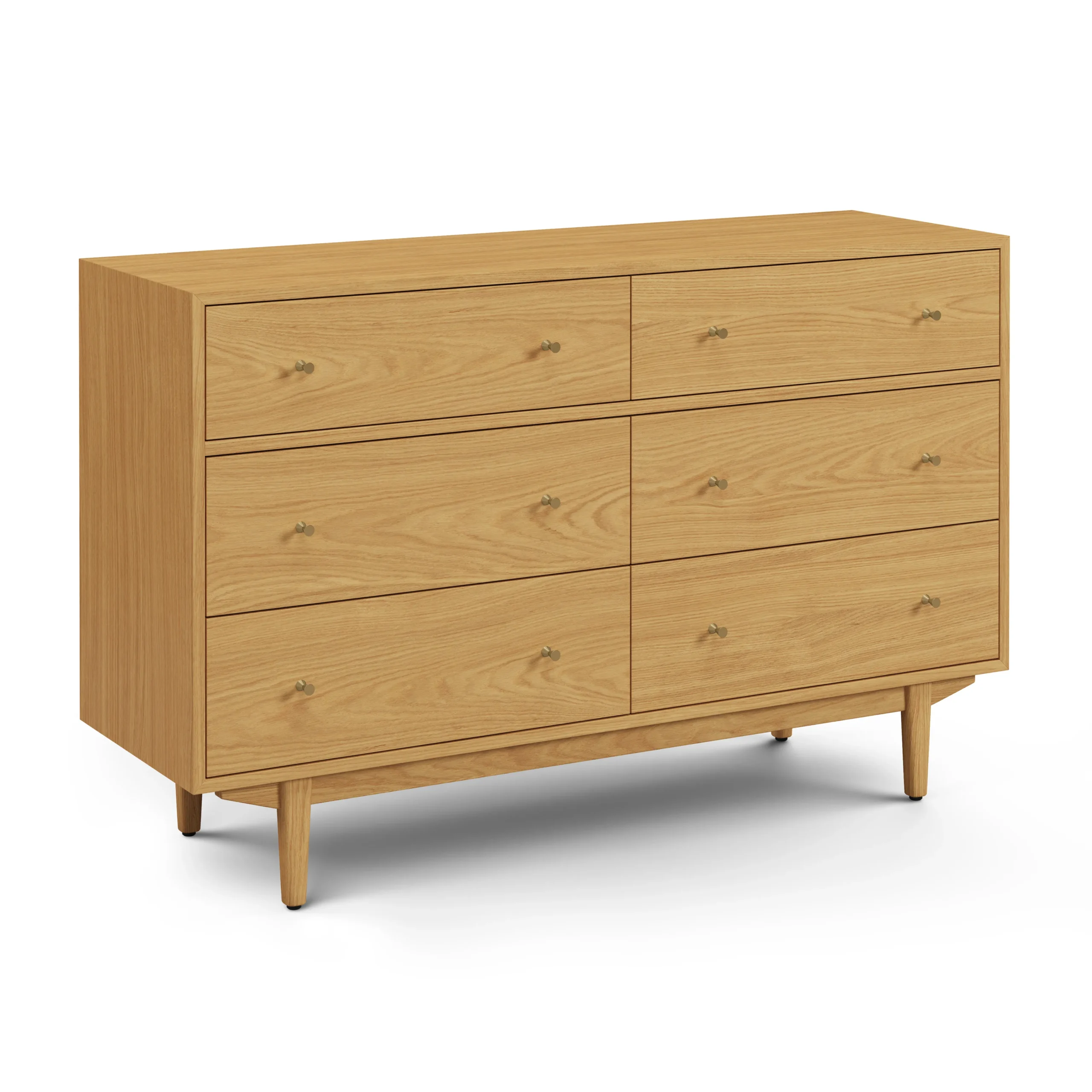 Cooper 6-Drawer Double Dresser - Natural Oak - Image 6