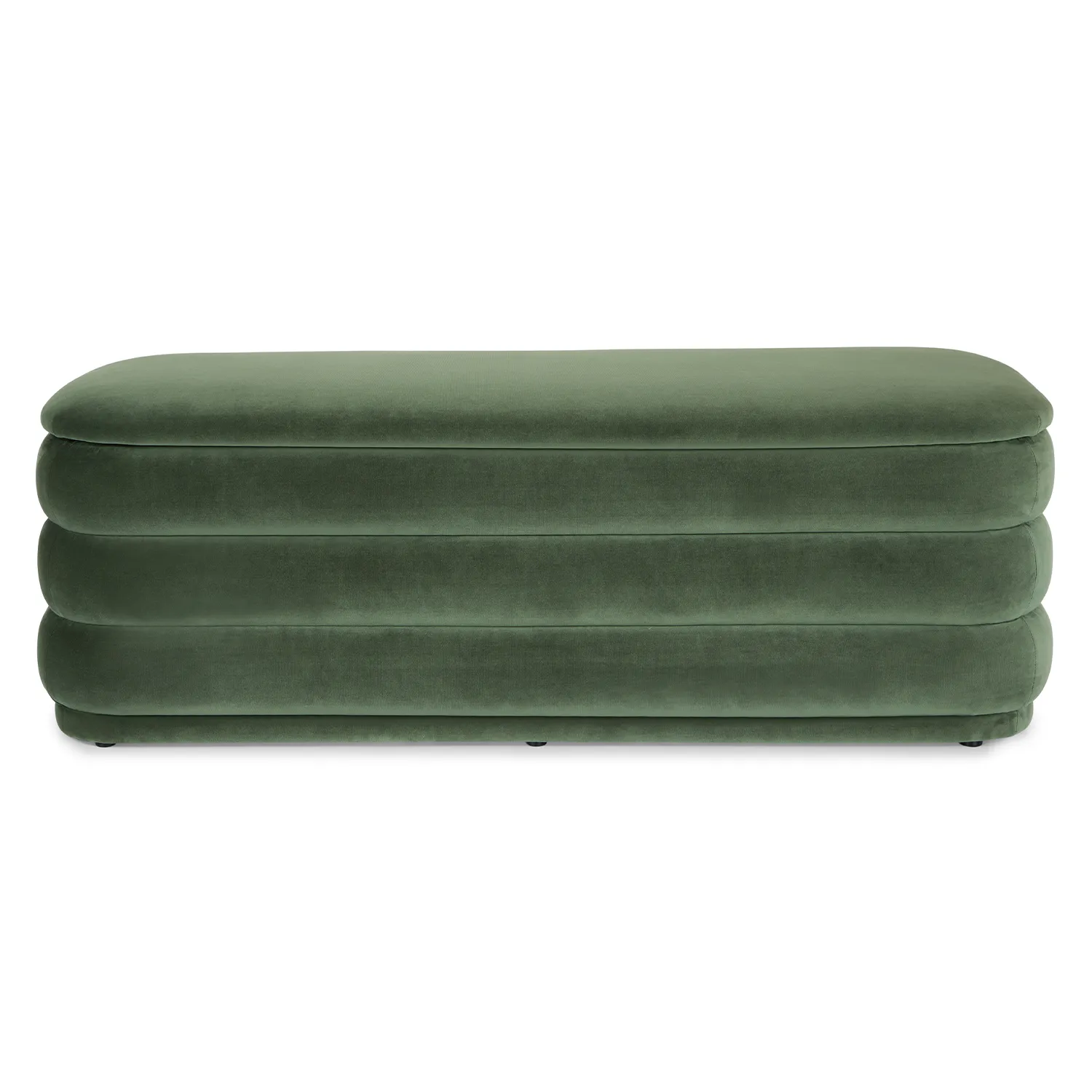 Rolph 55.5_ Velvet Storage Bench - Plush Pacific Green - Image 6