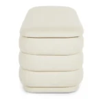 Rolph 55.5_ Storage Bench - Sand Ivory