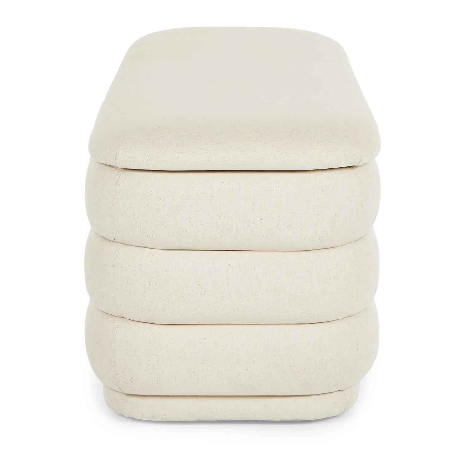 Rolph 55.5_ Storage Bench - Sand Ivory - Image 6