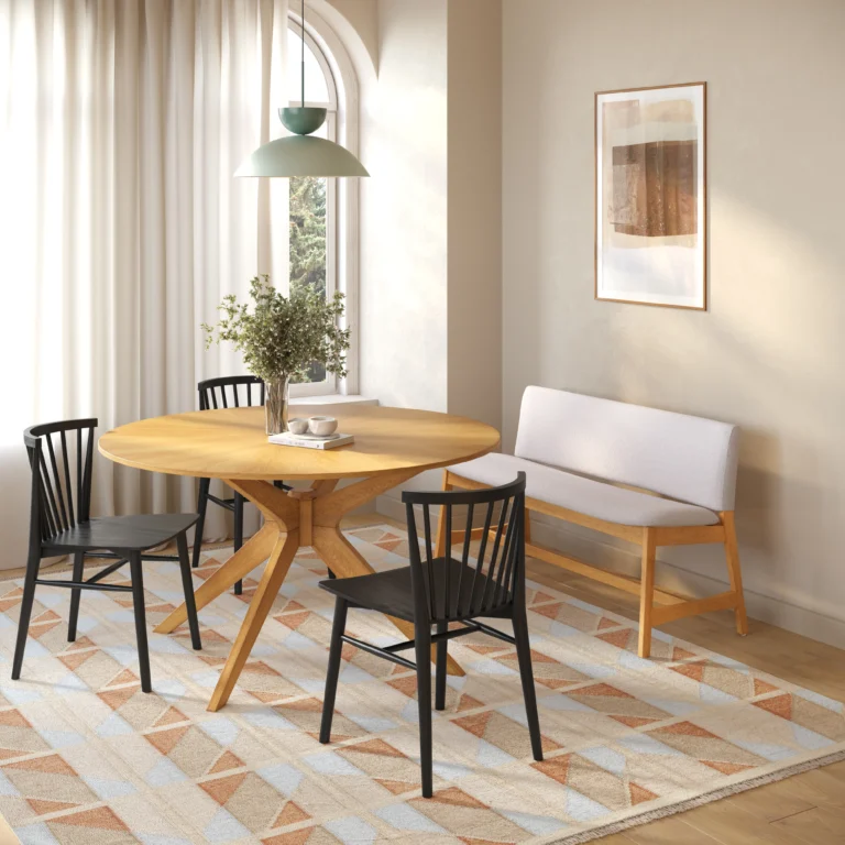Nosh 51.5_ Bench - Oak and Ratine Ivory