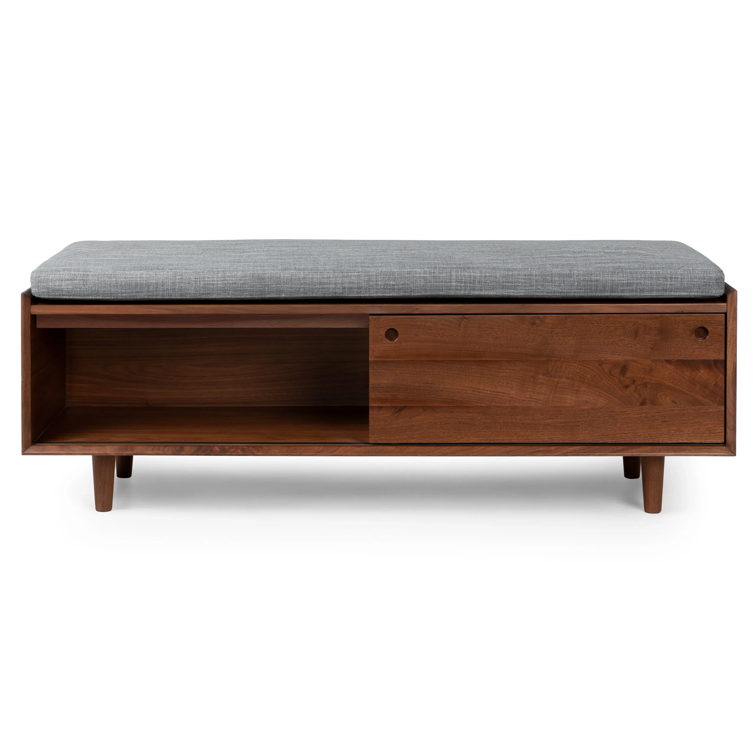 Nederin 55.5_ Bench - Walnut and Pebble Gray - Image 6