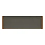 Cassie 56_ Leather Bench - Smoked Oak and Charme Green