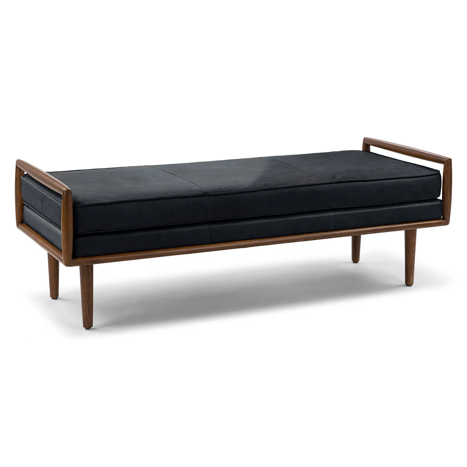 Ansa 54_ Leather Bench - Charme Black - Image 6