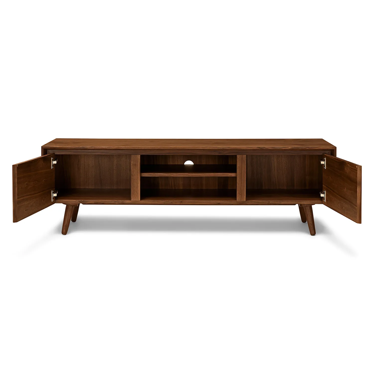Seno 63_ Low Media Unit - Walnut - Image 4