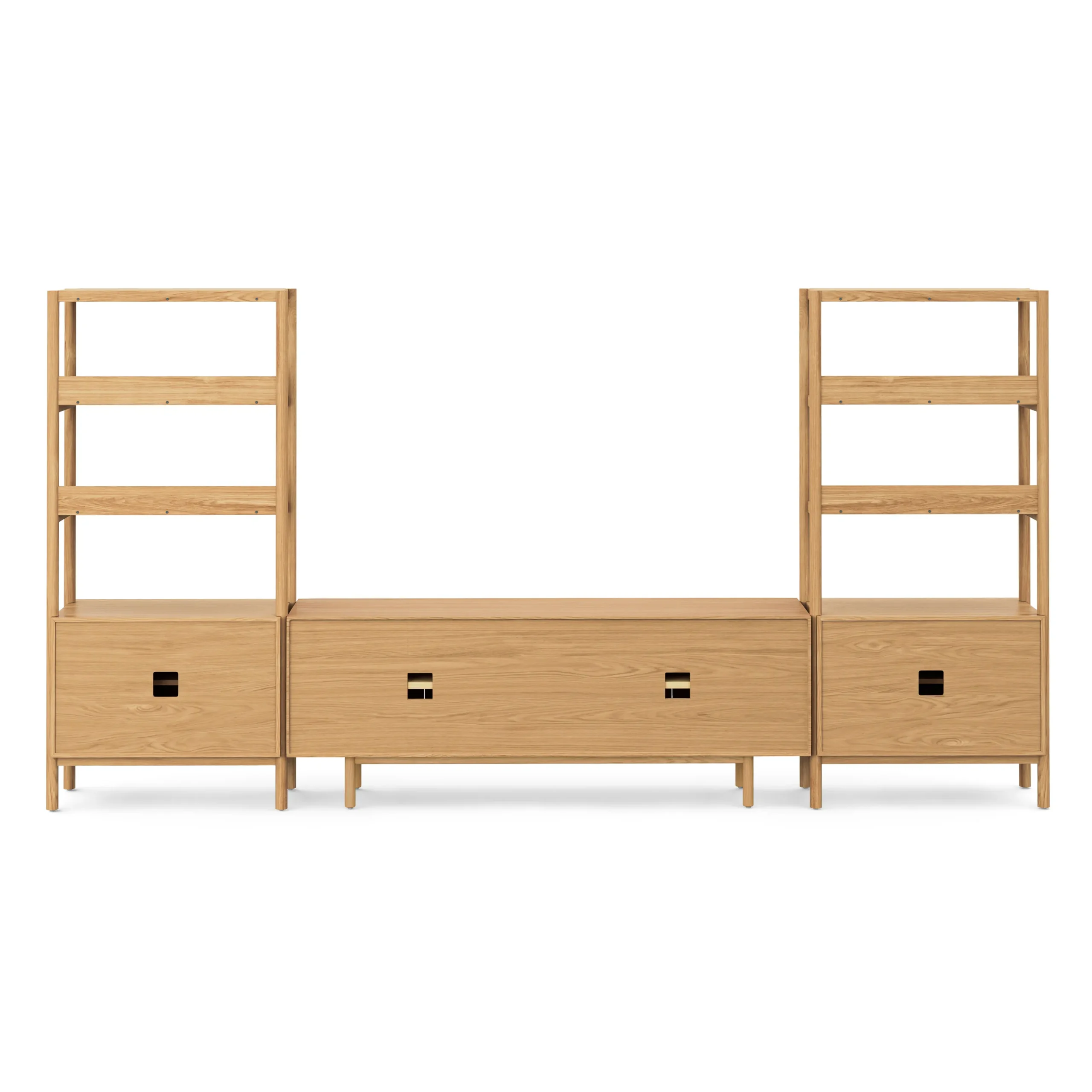 Merto 138_ Media Storage Set - Natural Oak - Image 6