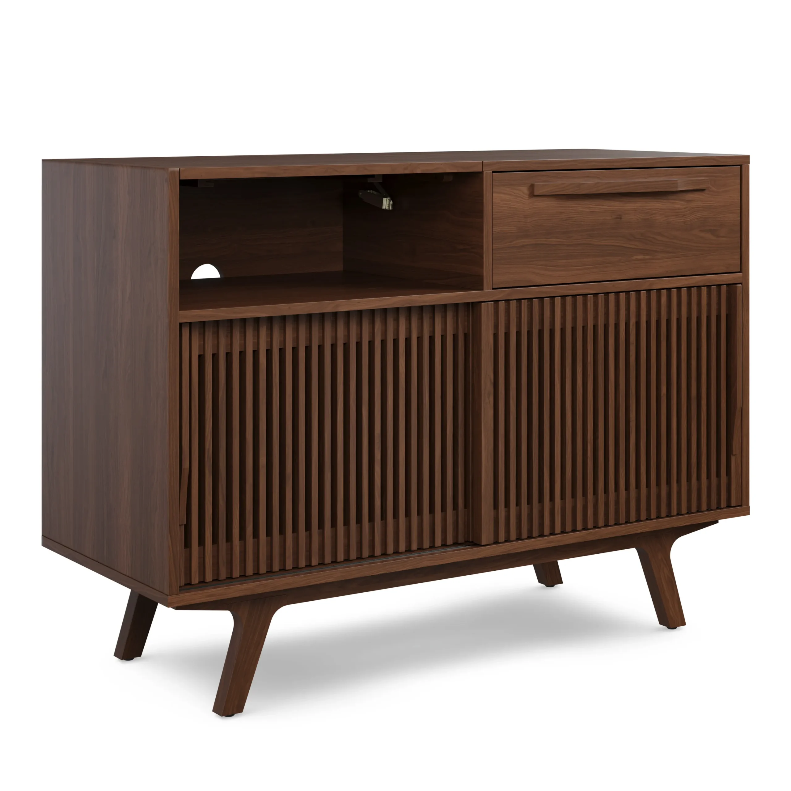 Jokuna 48_ Vinyl Media Unit - Walnut - Image 2