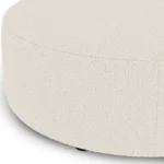 Avery 36_ Ottoman - Ivory Wool Bouclé