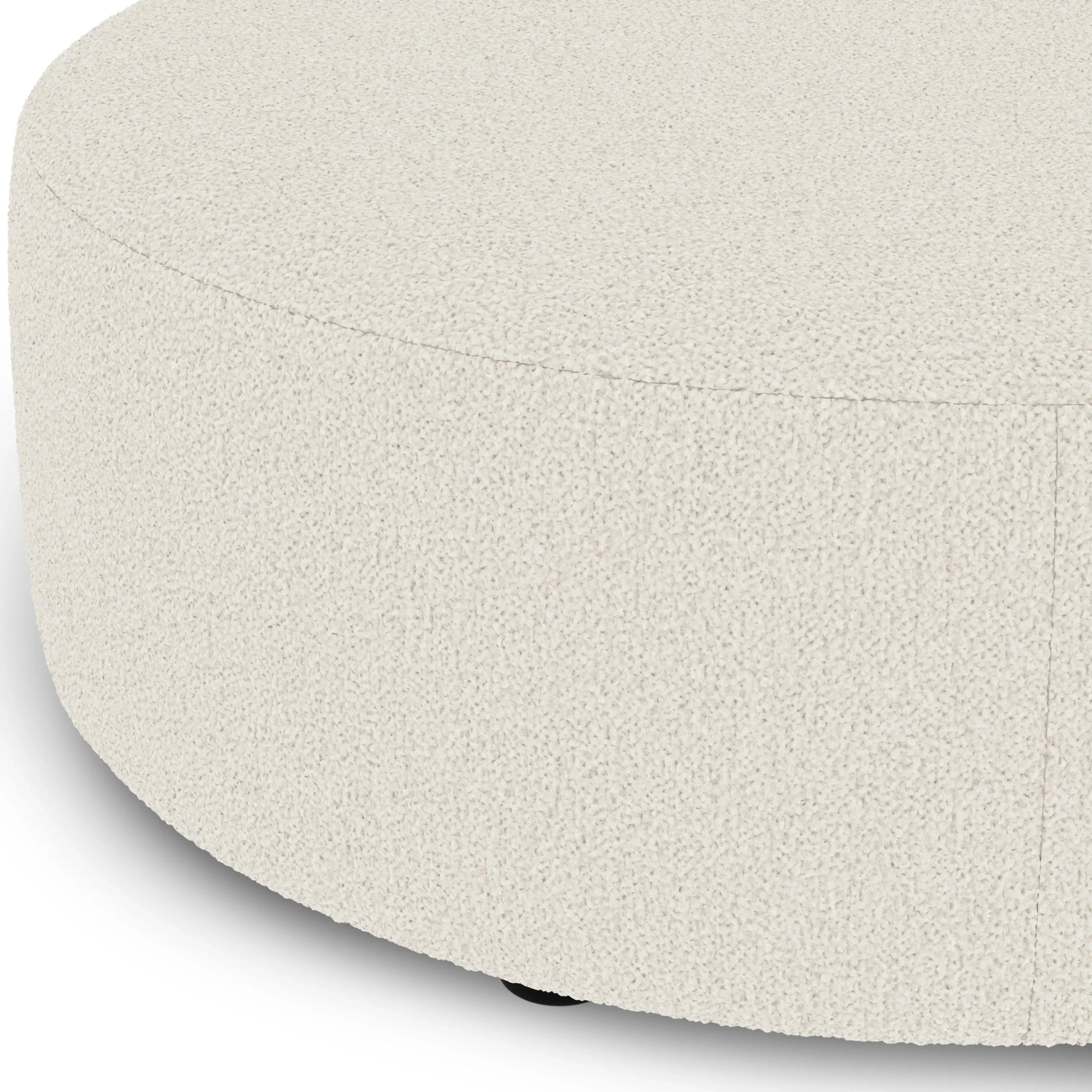 Avery 36_ Ottoman - Ivory Wool Bouclé - Image 6