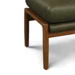 Bavel 25_ Leather Ottoman - Charme Green