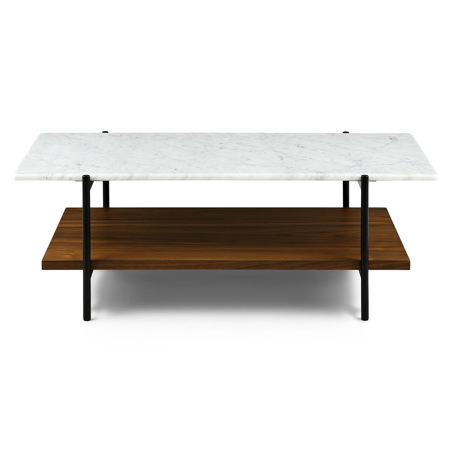 Agotu 44_ Marble Coffee Table - Walnut - Image 3