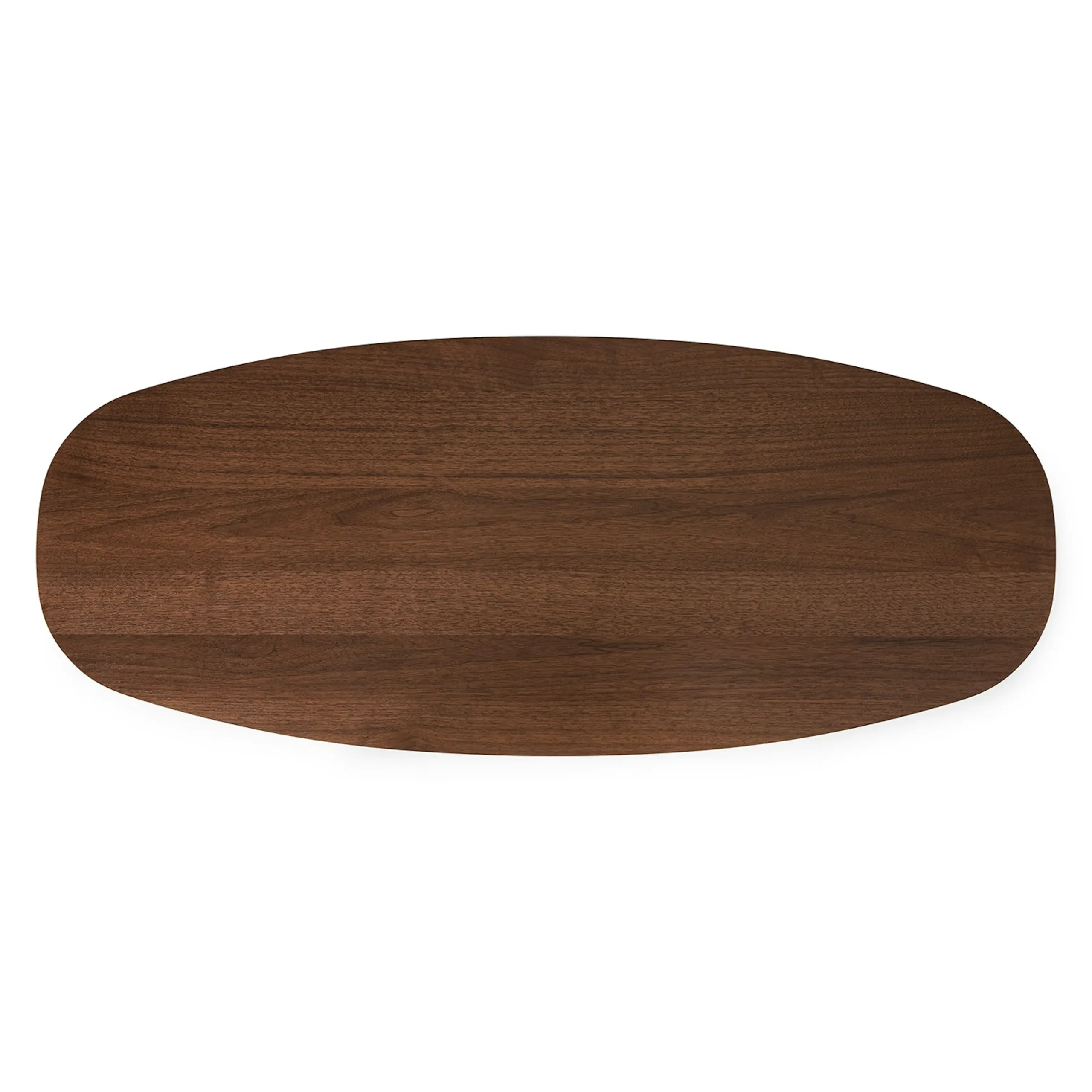 Lenia 53.5_ Oval Coffee Table - Walnut - Image 4