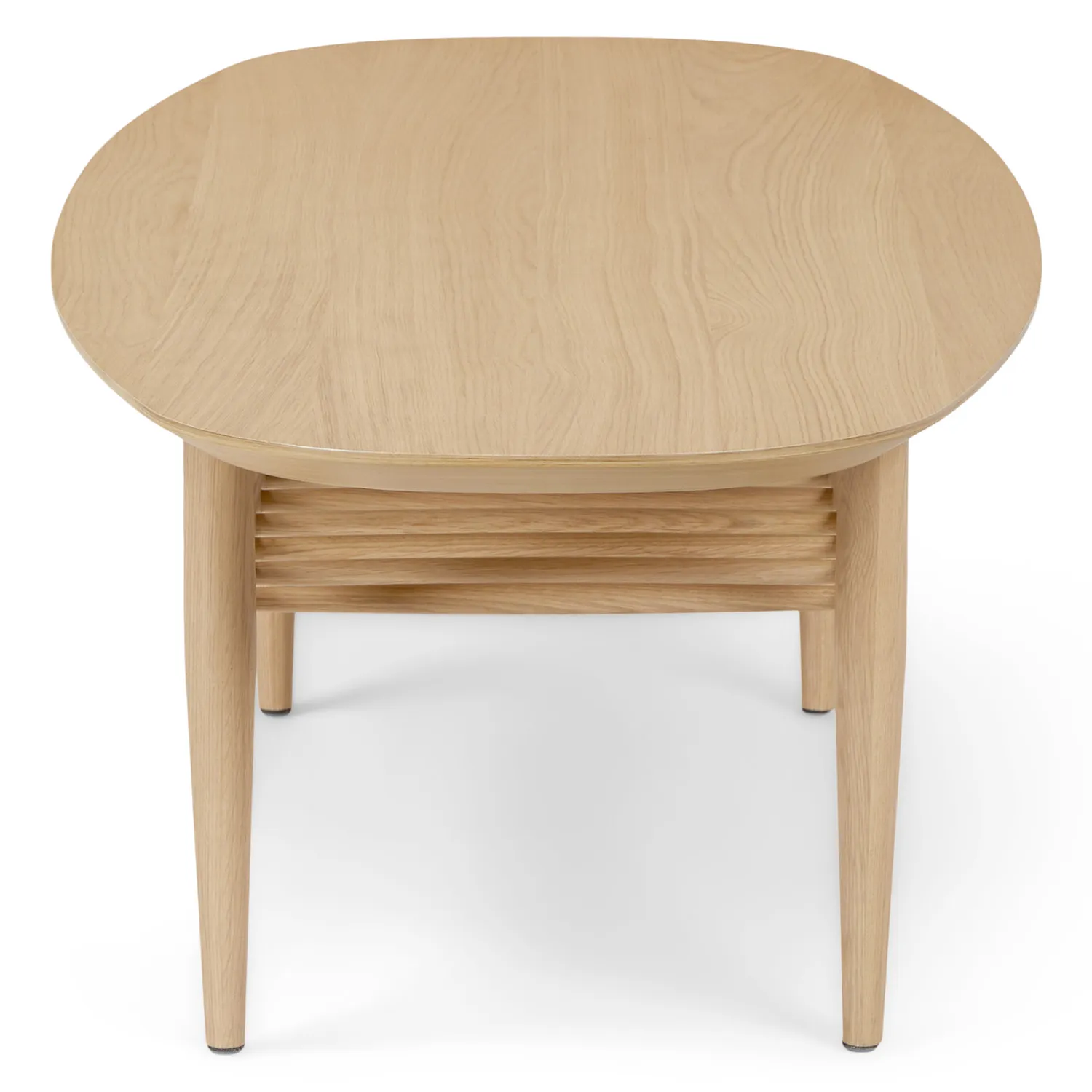 Lenia 53.5_ Oval Coffee Table - White Oak - Image 4