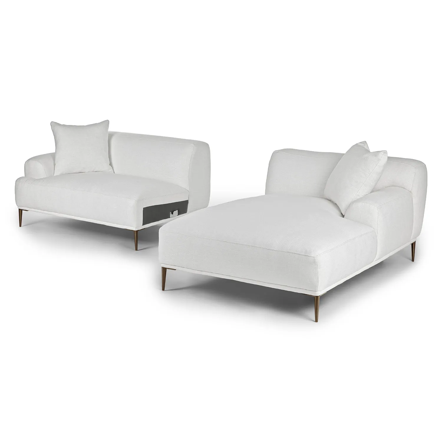 Abisko 94.5_ Right Sectional - Quartz White - Image 6