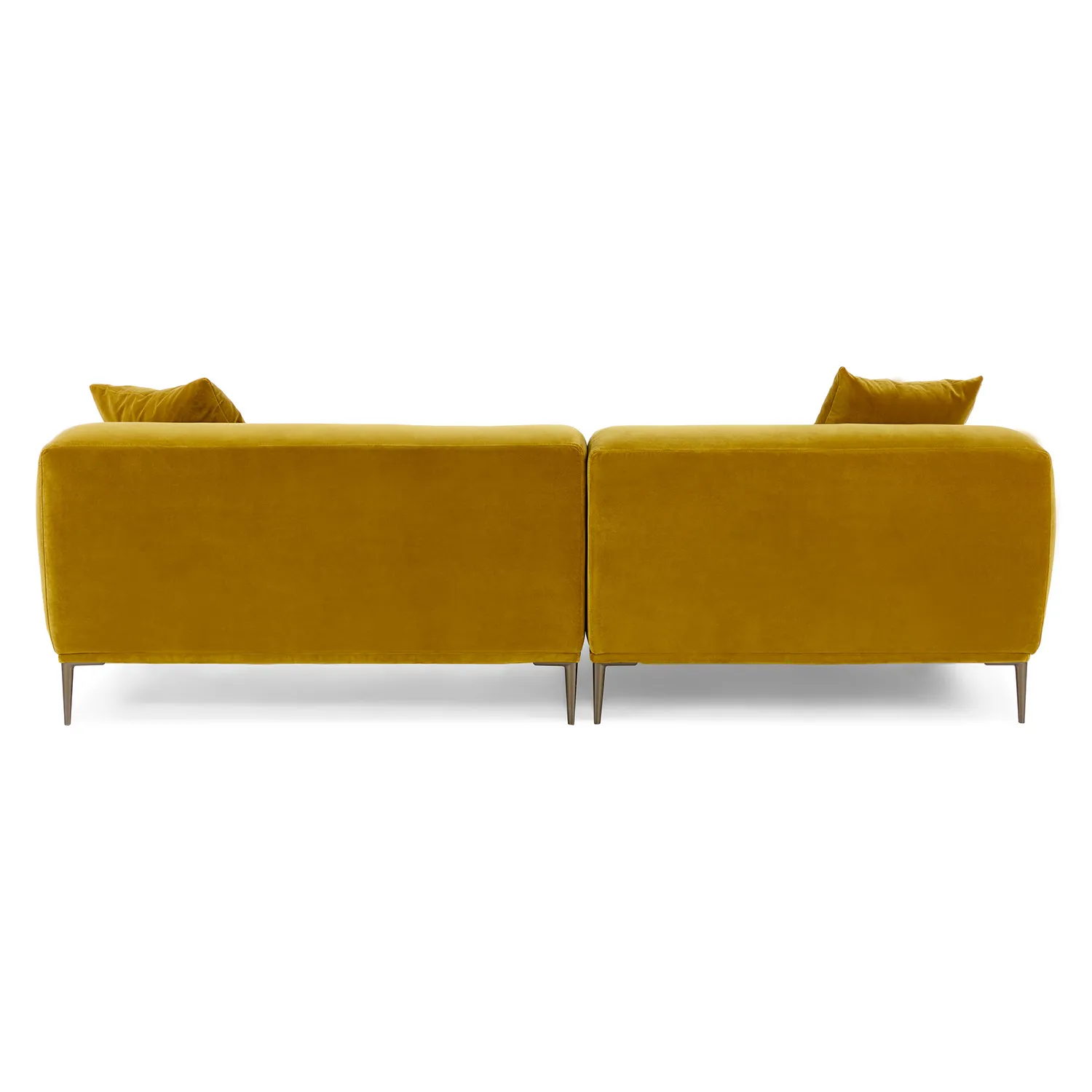 Abisko 94.5_ Velvet Left Sectional - Plush Yarrow Gold - Image 6