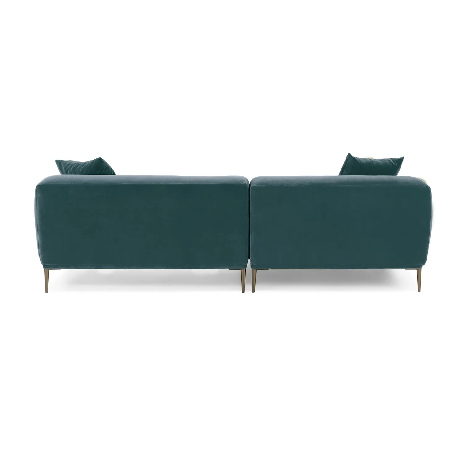 Abisko 94.5_ Velvet Right Sectional - Plush Pacific Blue - Image 6