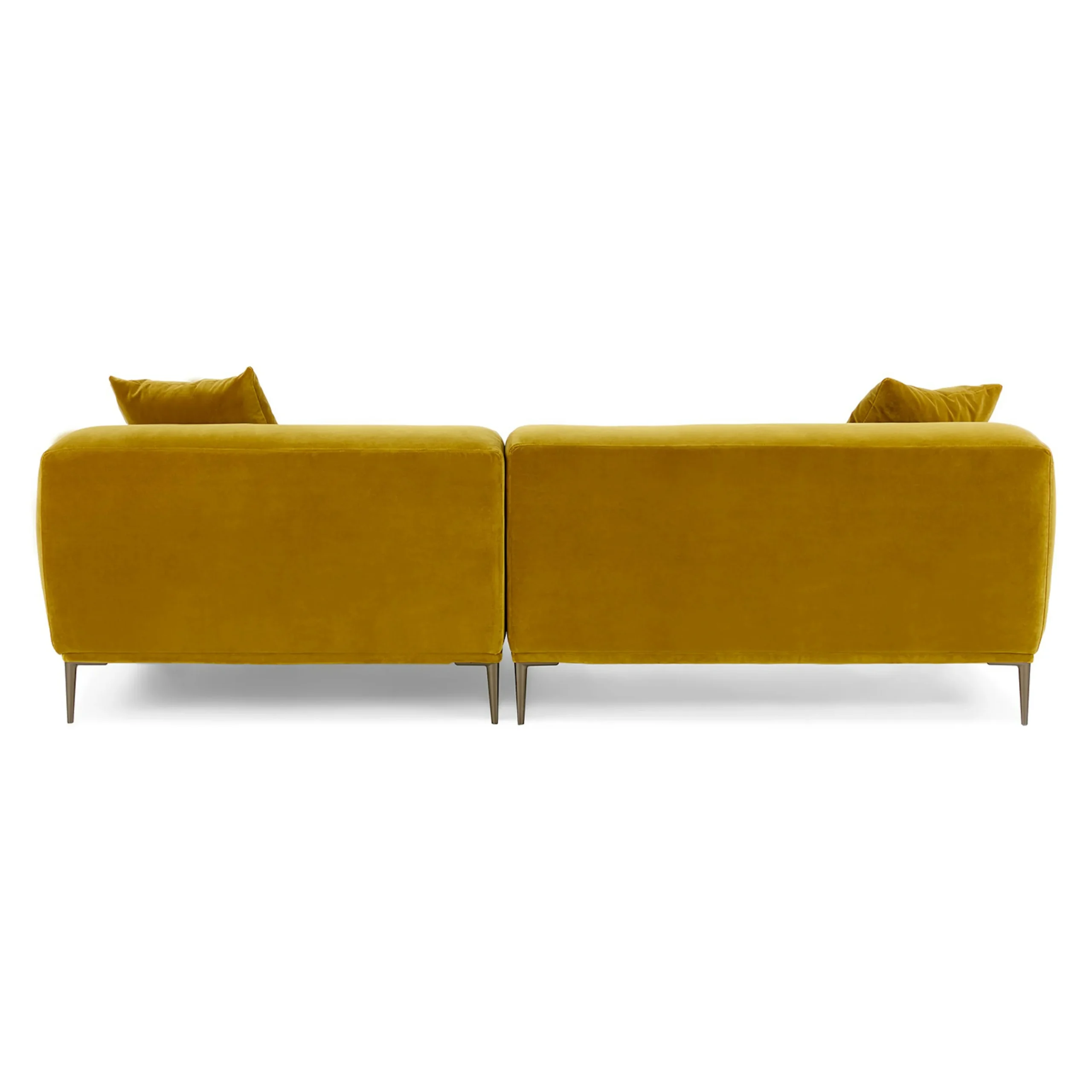 Abisko 94.5_ Velvet Right Sectional - Plush Yarrow Gold - Image 6