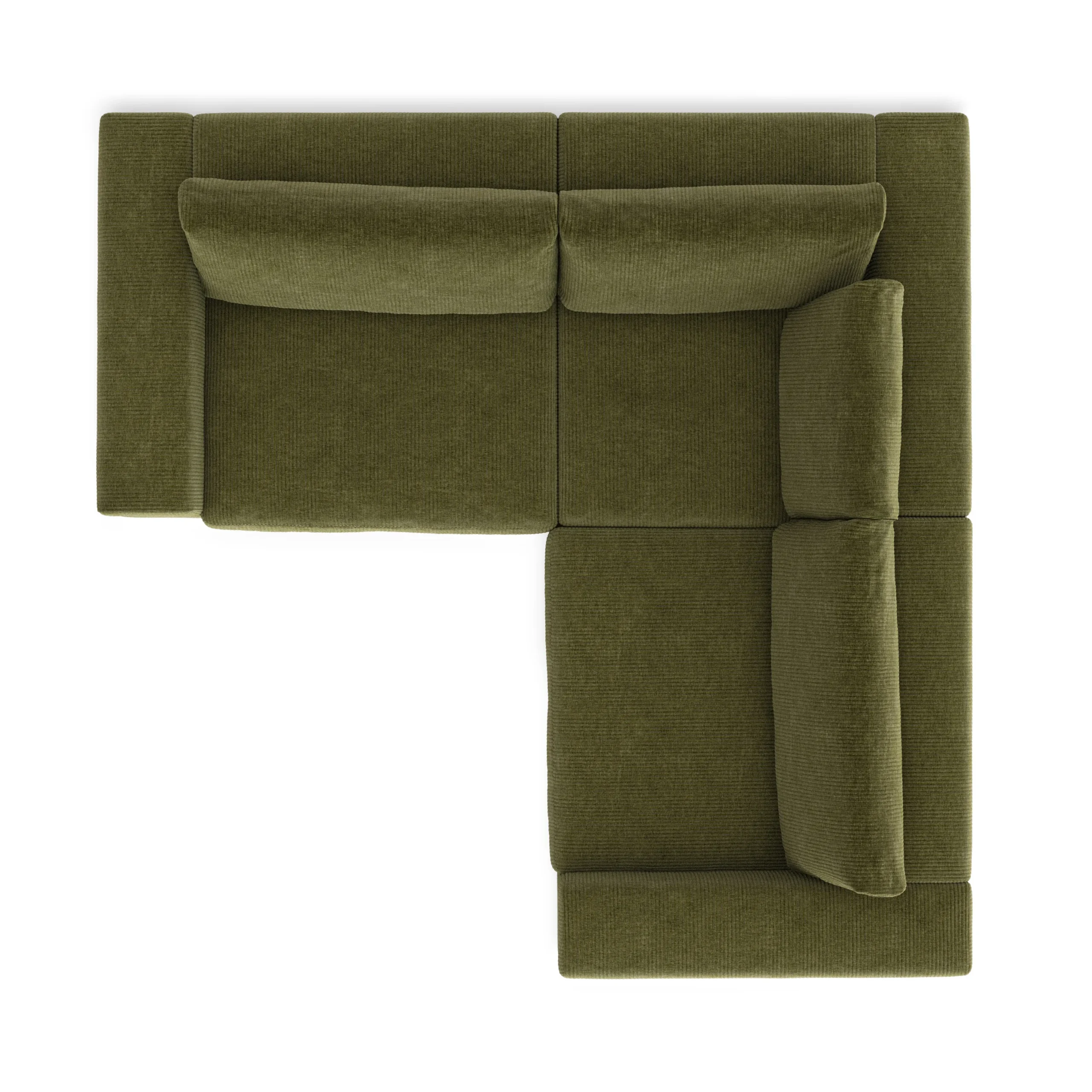 Beta 94_ Modular Corner Sectional - Cypress Green - Image 6
