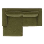 Beta 98_ Modular Left Chaise Sectional - Cypress Green