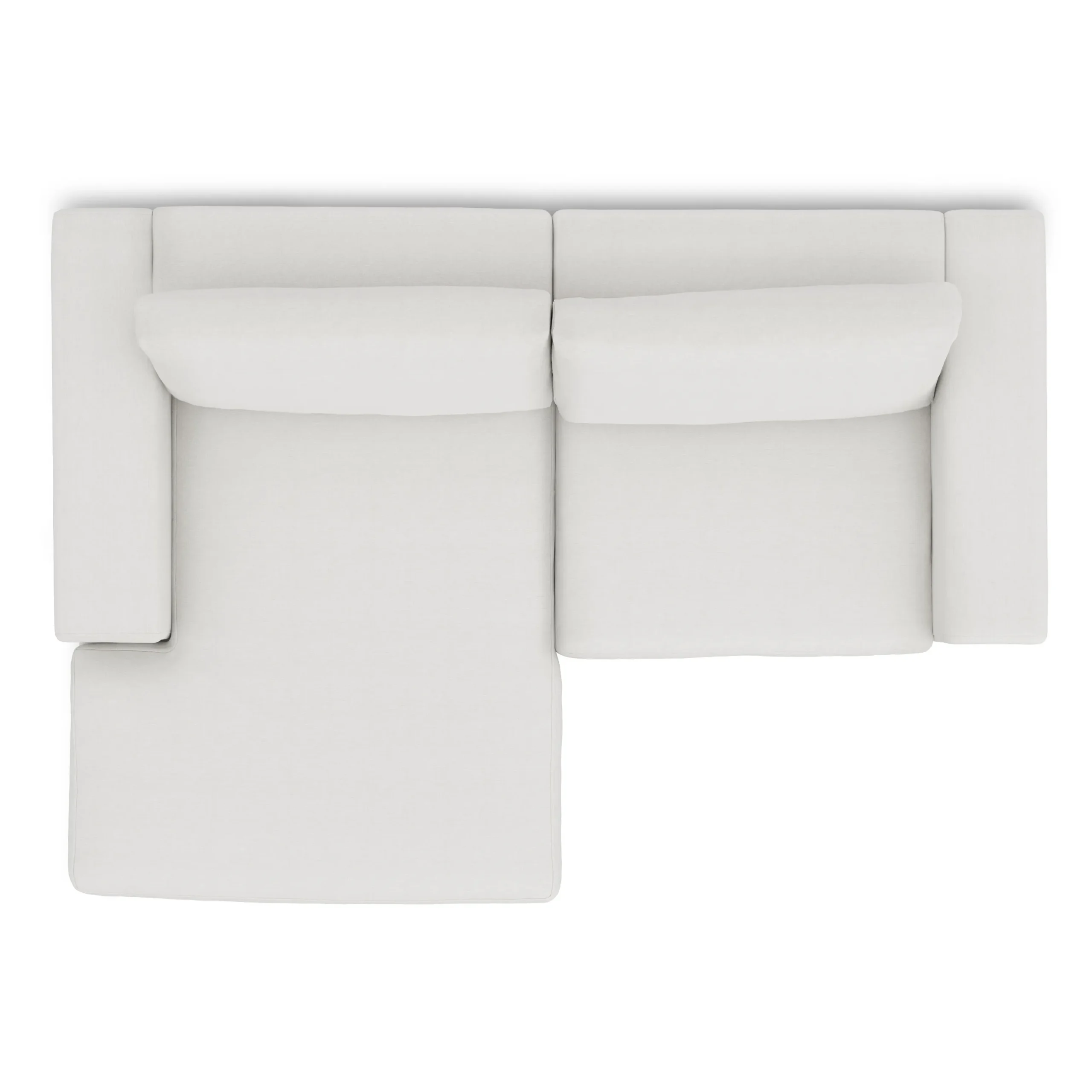 Beta 98_ Modular Left Chaise Sectional - Quartz White - Image 6