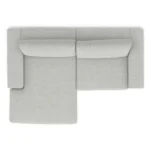 Beta 98_ Modular Left Chaise Sectional - Welsh Gray