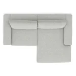Beta 98_ Modular Right Chaise Sectional - Welsh Gray