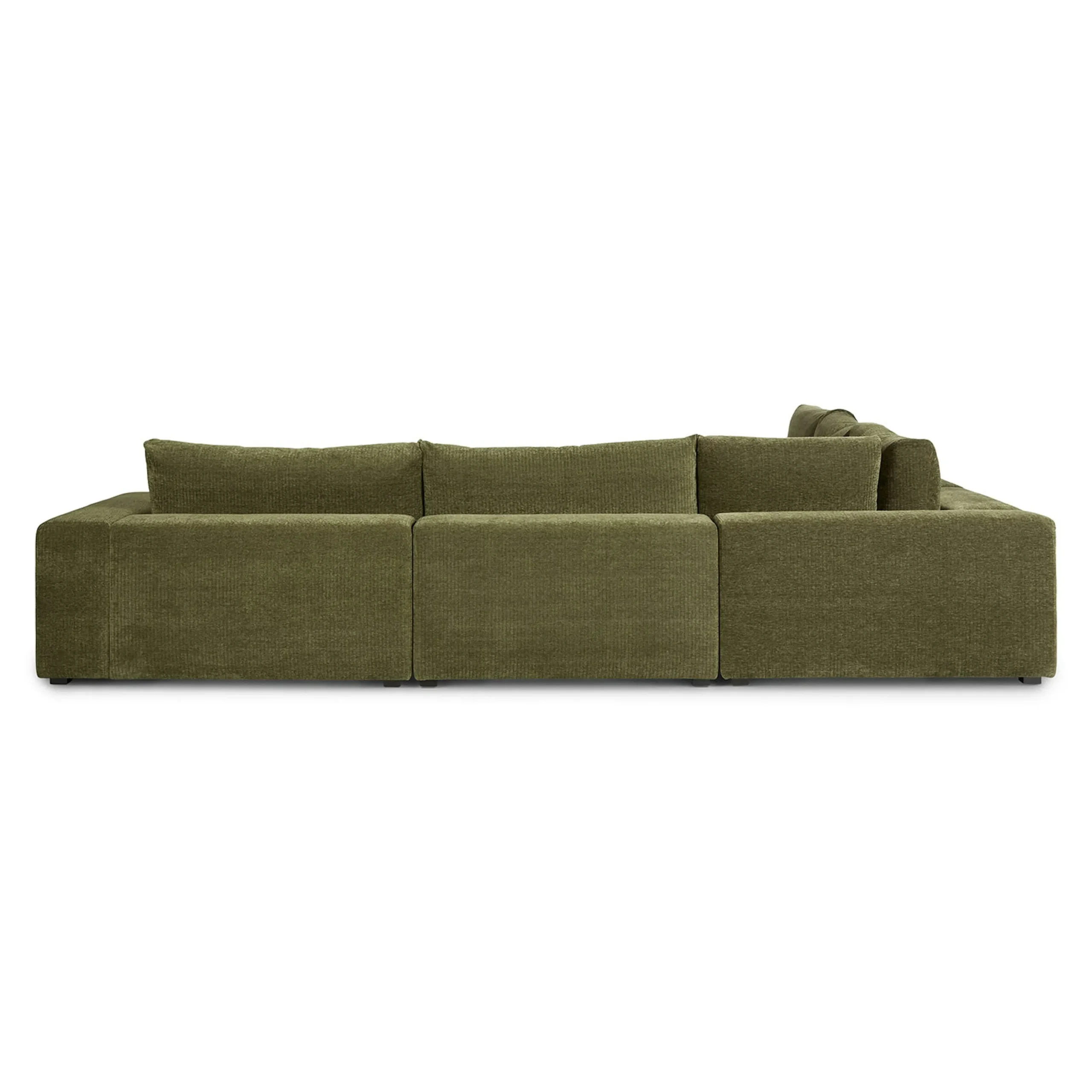 Beta 133.5_ Left Modular Conversational Sectional - Cypress Green - Image 6