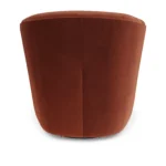 Turoy 32.5_ Velvet Swivel Lounge Chair - Hale Rust