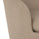 Turoy 32.5_ Swivel Lounge Chair - Lunaria Sandstone Bouclé