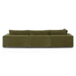 Beta 133.5_ Left Modular Sectional - Cypress Green