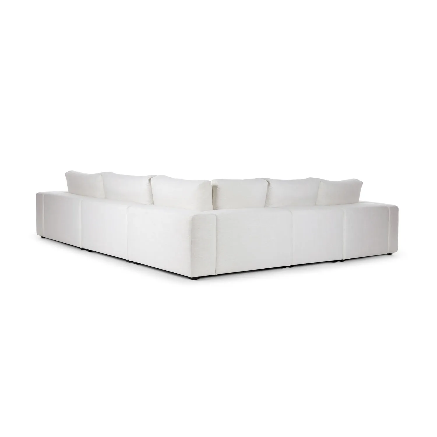 Beta 133.5_ Modular Corner Sectional - Quartz White - Image 6