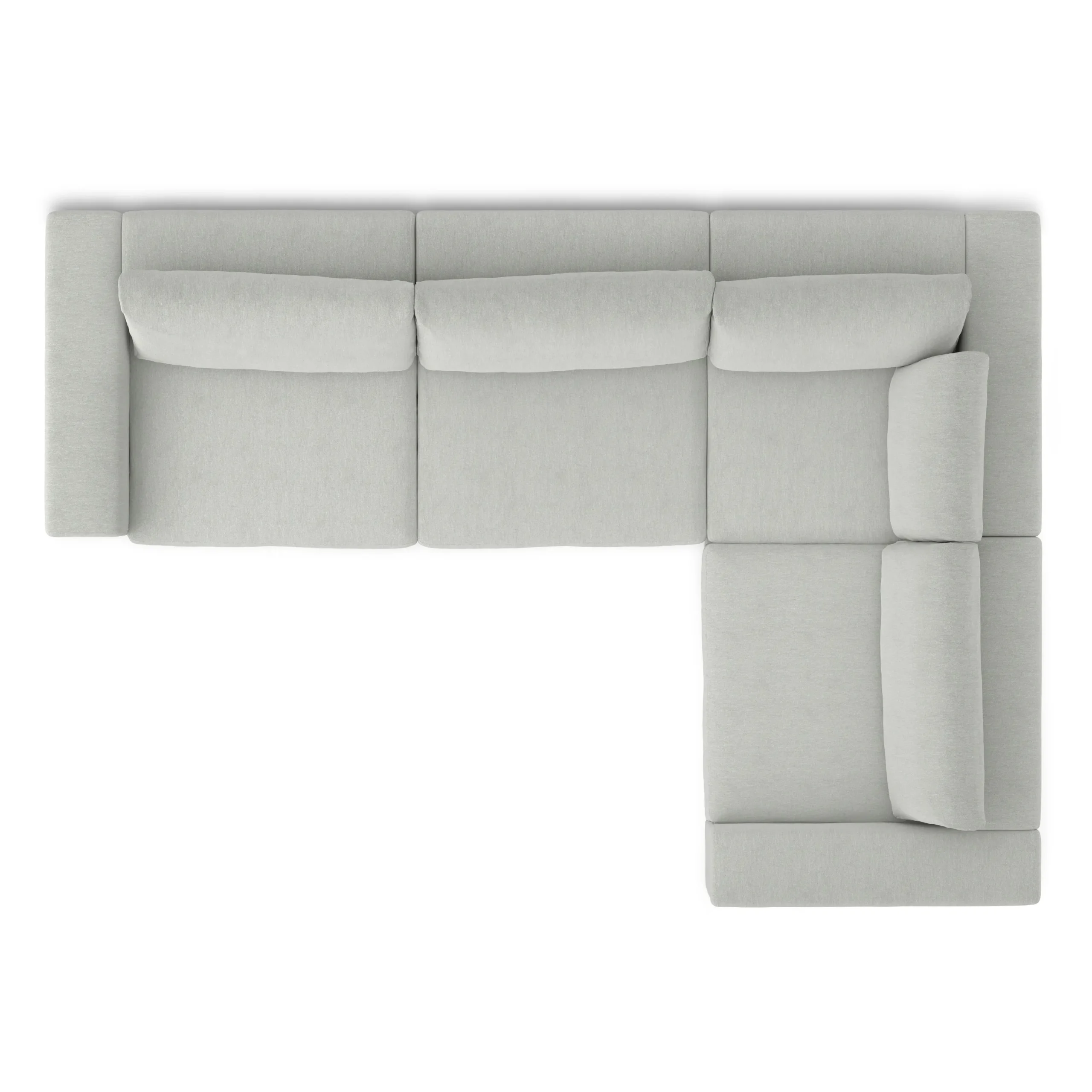 Beta 133.5_ Modular L Sectional - Welsh Gray - Image 6