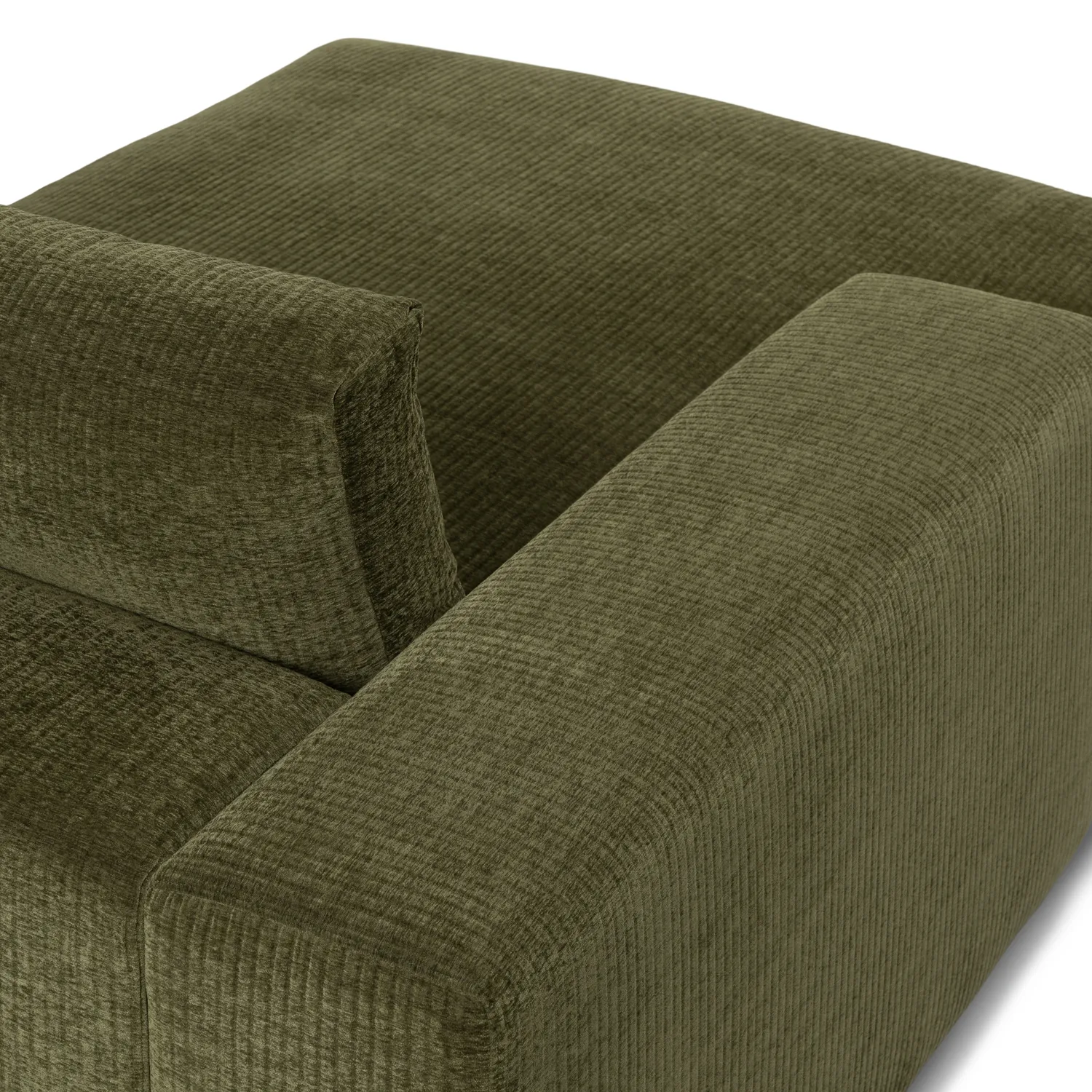 Beta 137.5_ Left Modular Chaise Sectional - Cypress Green - Image 6