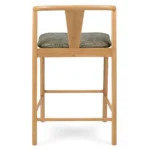 Fonra Counter Stool - Oak and Algonquin Green