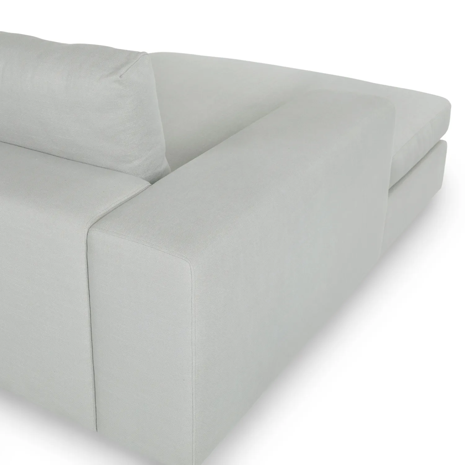 Beta 137.5_ Left Modular Chaise Sectional - Welsh Gray - Image 6