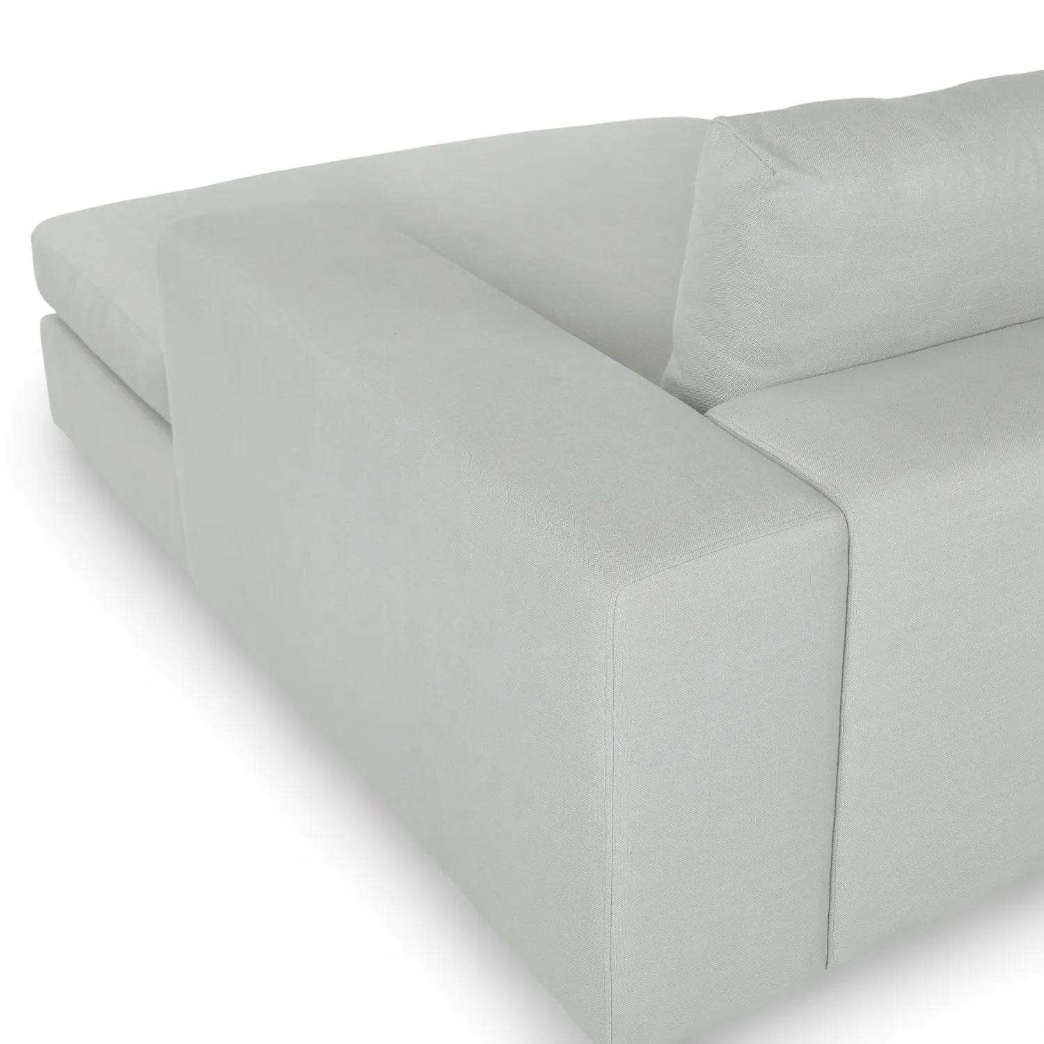 Beta 137.5_ Right Modular Chaise Sectional - Welsh Gray - Image 6