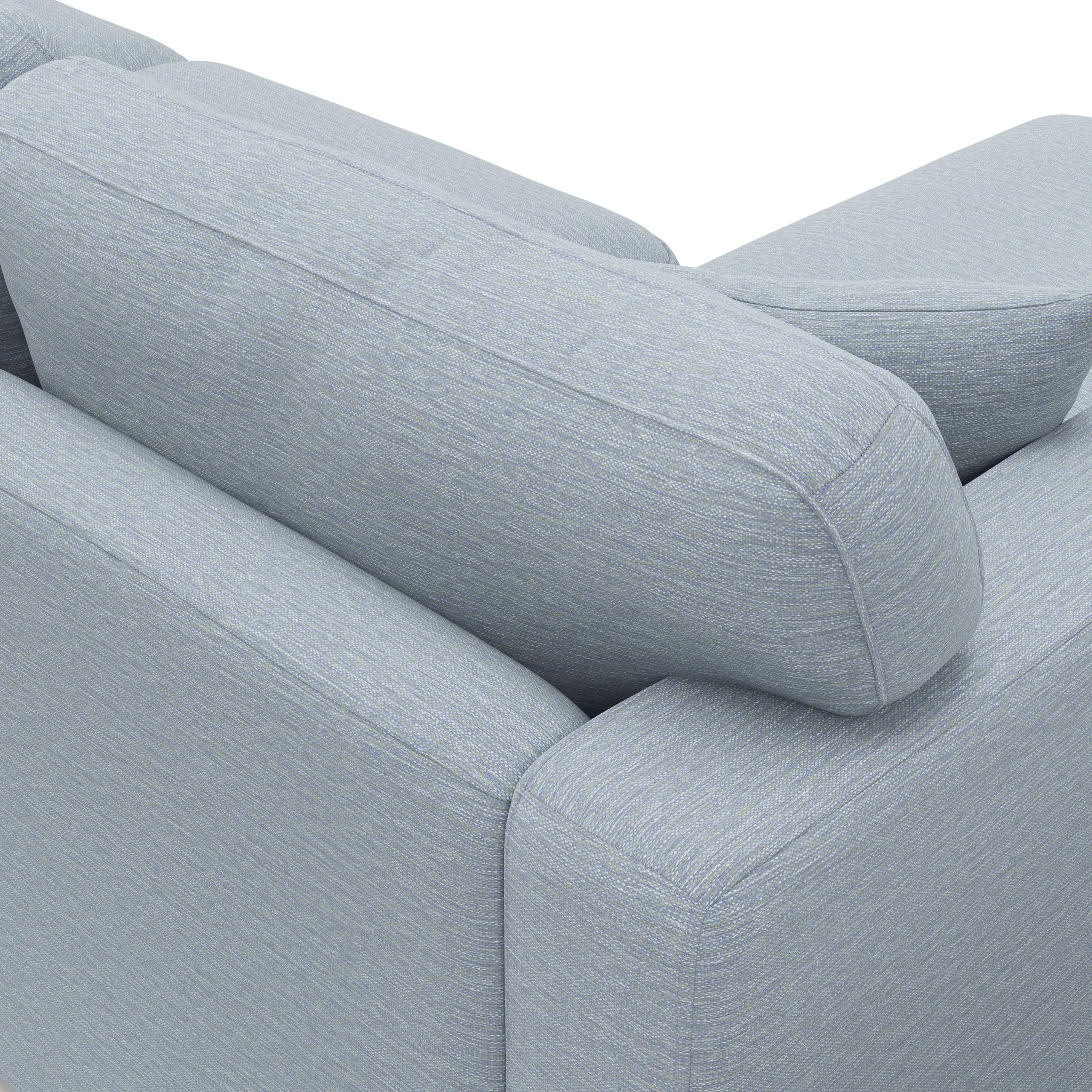 Dawn 100_ Left Sectional - Silver Light Blue - Image 6