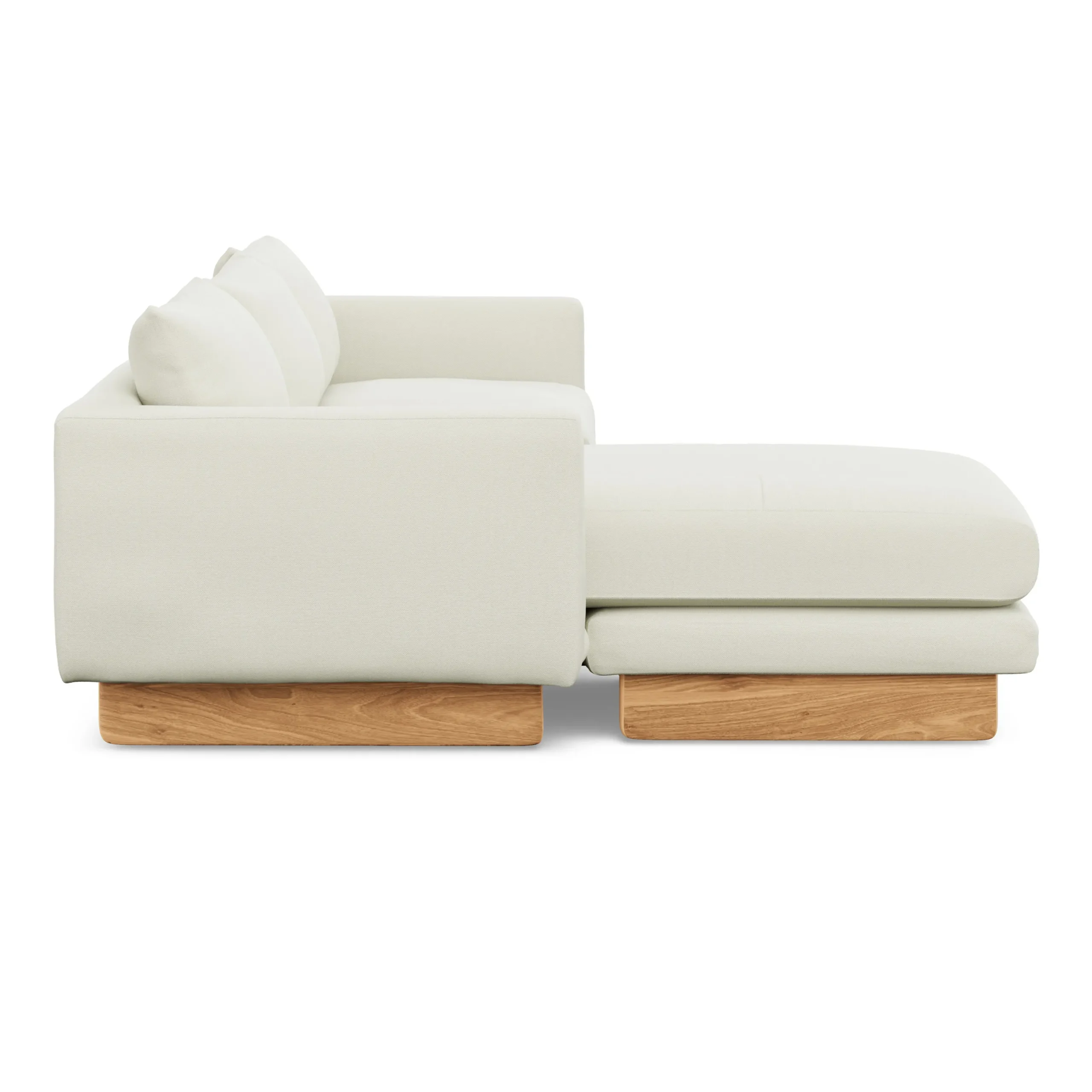 Kalok 92_ Reversible Sectional - Buckler Ivory - Image 6
